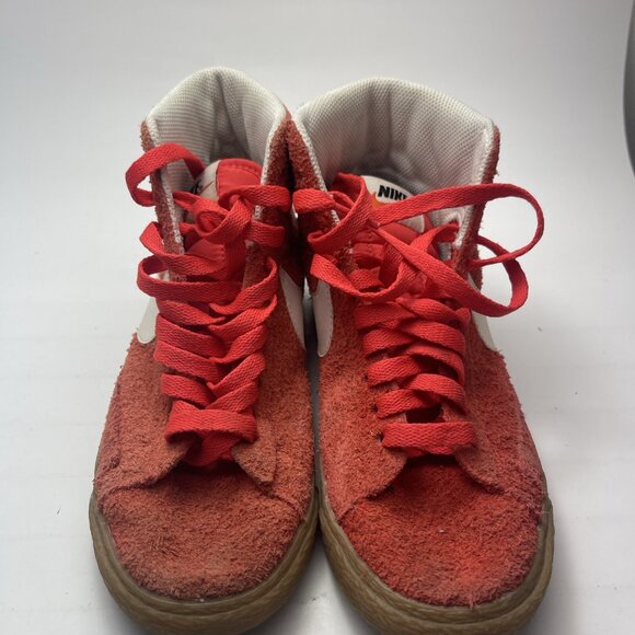 Nike Blazer Mid, Orange Suede Shoes Sneakers, Women’s 5.5 (518171-801) - Picture 4 of 14